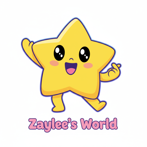 🌟 Zaylee's Mascot: The "Pop Star Sparkle" Star!